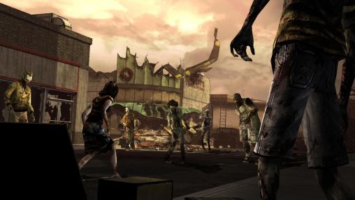 Screenshots of the The walking dead: Season one for Android tablet, phone.