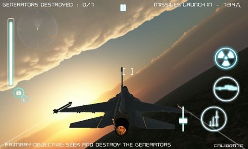 Screenshots of the Thunder rider: First flight for Android tablet, phone.