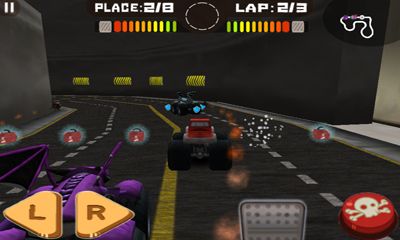 Screenshots of the Tires of Fury Monster Truck Racing for Android tablet, phone.