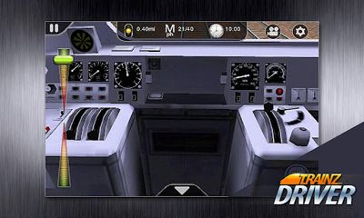 Screenshots of the Trainz Driver for Android tablet, phone.