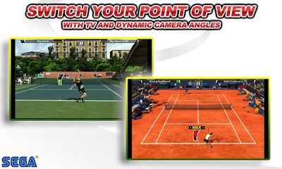 Screenshots of the Virtual Tennis Challenge for Android tablet, phone.