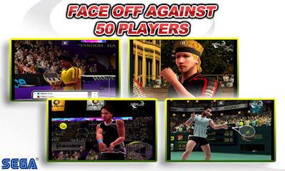 Screenshots of the Virtual Tennis Challenge for Android tablet, phone.