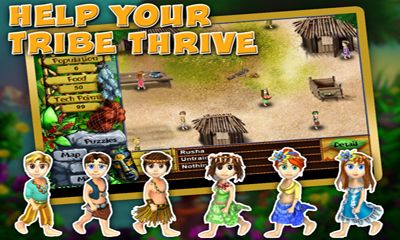 Screenshots of the Virtual Villagers: Origins for Android tablet, phone.