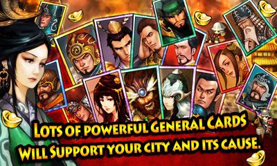 Screenshots of the War Lords Three Kingdoms for Android tablet, phone.