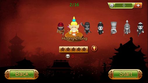 Screenshots of the War of kings for Android tablet, phone.