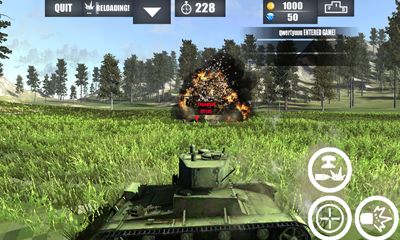 Screenshots of the World Of Tank War for Android tablet, phone.