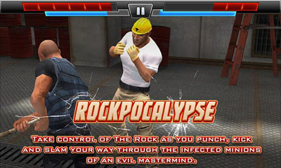 Screenshots of the WWE Presents Rockpocalypse for Android tablet, phone.