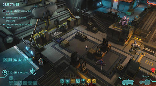Screenshots of the XCOM: Enemy within for Android tablet, phone.