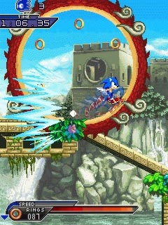 Mobile game Sonic: Unleashed - screenshots. Gameplay Sonic: Unleashed