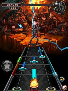 Mobile game Guitar Hero 6 Warriors of Rock - screenshots. Gameplay Guitar Hero 6 Warriors of Rock