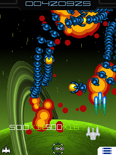 Mobile game Galaga X - screenshots. Gameplay Galaga X