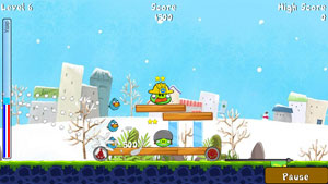 Mobile game Angry Birds Winter Edition - screenshots. Gameplay Angry Birds Winter Edition