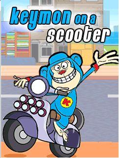 Game đua xe vui nhộn Keymon on Scooter