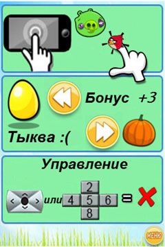 Catch Cock (Angry Birds MOD) 240 x 320 Touchscreen Mobile Java Game