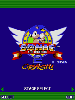 Mobile game Sonic The Hedgehog 2 Crash - screenshots. Gameplay Sonic The Hedgehog 2 Crash