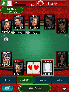 Mobile game Texas Hold'Em Poker 3 - screenshots. Gameplay Texas Hold'Em Poker 3
