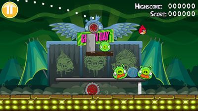 Mobile game Angry Birds: Green Day - screenshots. Gameplay Angry Birds: Green Day
