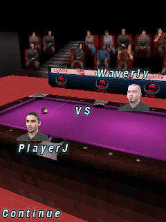 Mobile game World Championship Pool 2009 3D - screenshots. Gameplay World Championship Pool 2009 3D