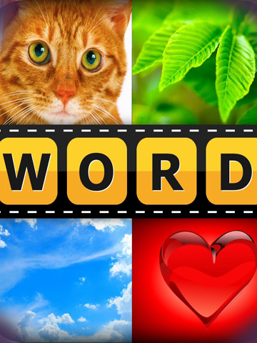 Screenshots of the 4 Pics 1 Word game for iPhone, iPad or iPod.