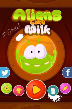 Screenshots of the Aliens like milk game for iPhone, iPad or iPod.