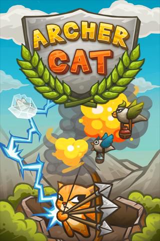 Screenshots of the Archer cat game for iPhone, iPad or iPod.
