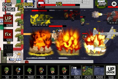 Screenshots of the Army: Wars defense game for iPhone, iPad or iPod.