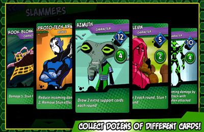 Screenshots of the Ben 10: Slammers game for iPhone, iPad or iPod.