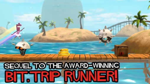 Screenshots of the Bit.Trip Run! game for iPhone, iPad or iPod.