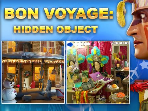 Screenshots of the Bon Voyage: Free Hidden Object game for iPhone, iPad or iPod.