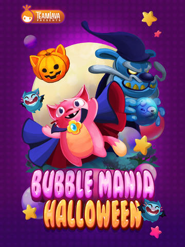 Screenshots of the Bubble Mania: Halloween game for iPhone, iPad or iPod.