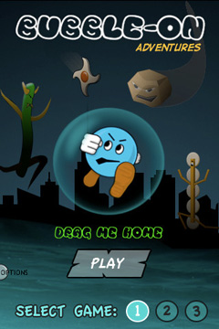 Screenshots of the Bubble-On Adventures game for iPhone, iPad or iPod.