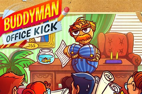 Screenshots of the Buddyman: Office kick game for iPhone, iPad or iPod.