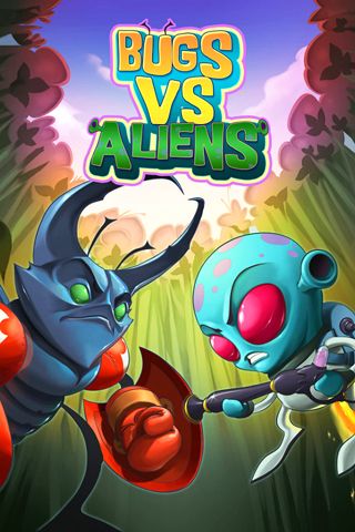 Screenshots of the Bugs vs. aliens game for iPhone, iPad or iPod.