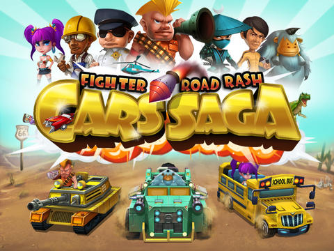 Screenshots of the Cars Saga: Fighter Road Rash game for iPhone, iPad or iPod.