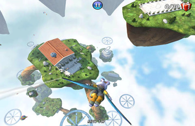 Screenshots of the Cloud Spin game for iPhone, iPad or iPod.