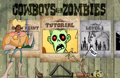Screenshots of the Cowboys vs. Zombies game for iPhone, iPad or iPod.