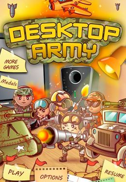 Screenshots of the Desktop Army game for iPhone, iPad or iPod.