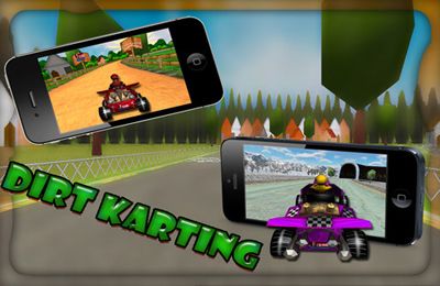 Screenshots of the Dirt Karting game for iPhone, iPad or iPod.