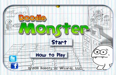 Screenshots of the Doodle Monster game for iPhone, iPad or iPod.
