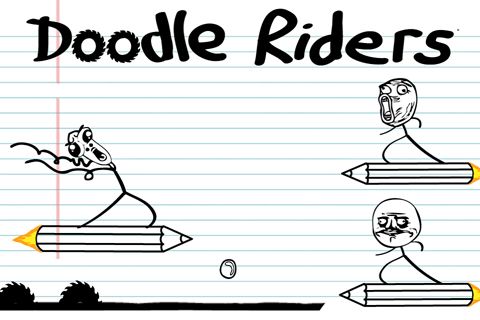 Screenshots of the Doodle riders game for iPhone, iPad or iPod.
