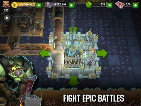 Dungeon Keeper - iPhone game screenshots. Gameplay Dungeon Keeper.