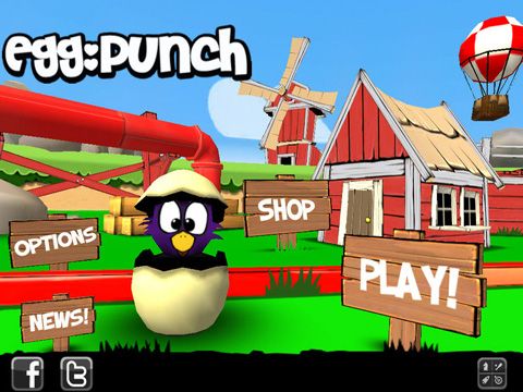 Screenshots of the Egg Punch game for iPhone, iPad or iPod.