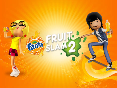 Screenshots of the Fanta Fruit Slam 2 game for iPhone, iPad or iPod.