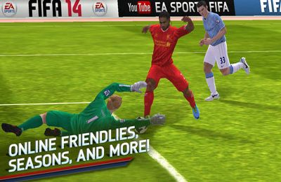Screenshots of the FIFA 14 game for iPhone, iPad or iPod.