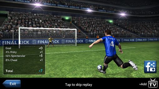 Screenshots of the Final Kick: The best penalty shots game game for iPhone, iPad or iPod.