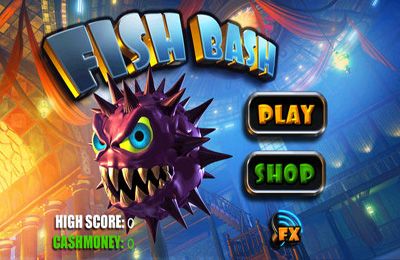 Screenshots of the Fish Bash game for iPhone, iPad or iPod.