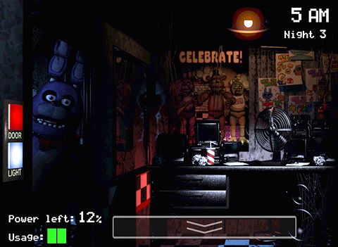Screenshots of the Five nights at Freddy's game for iPhone, iPad or iPod.