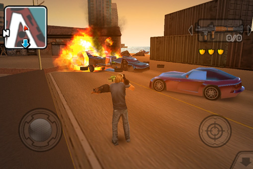 Screenshots of the Gangstar: Miami vindication game for iPhone, iPad or iPod.