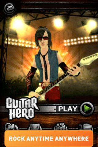 Screenshots of the Guitar hero game for iPhone, iPad or iPod.