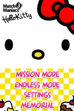 Screenshots of the Hello Kitty Match3 Maniacs game for iPhone, iPad or iPod.